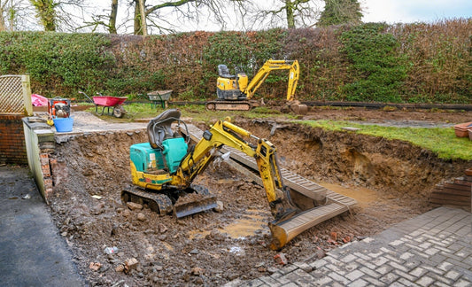 Mini excavator size chart