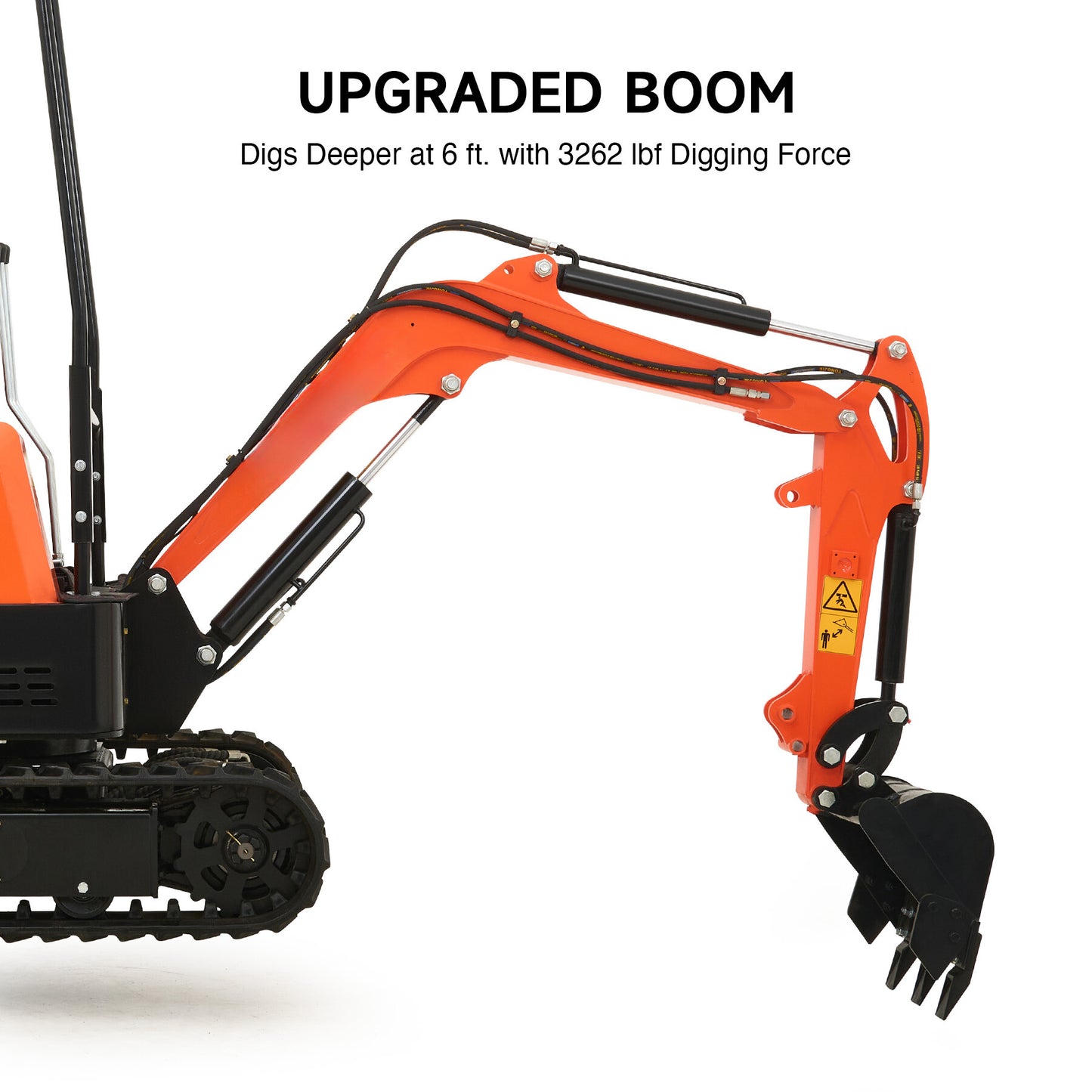 23 hp Mini Excavator 1 Ton Mini Digger with 3262lbf 14.5KN Digging Force