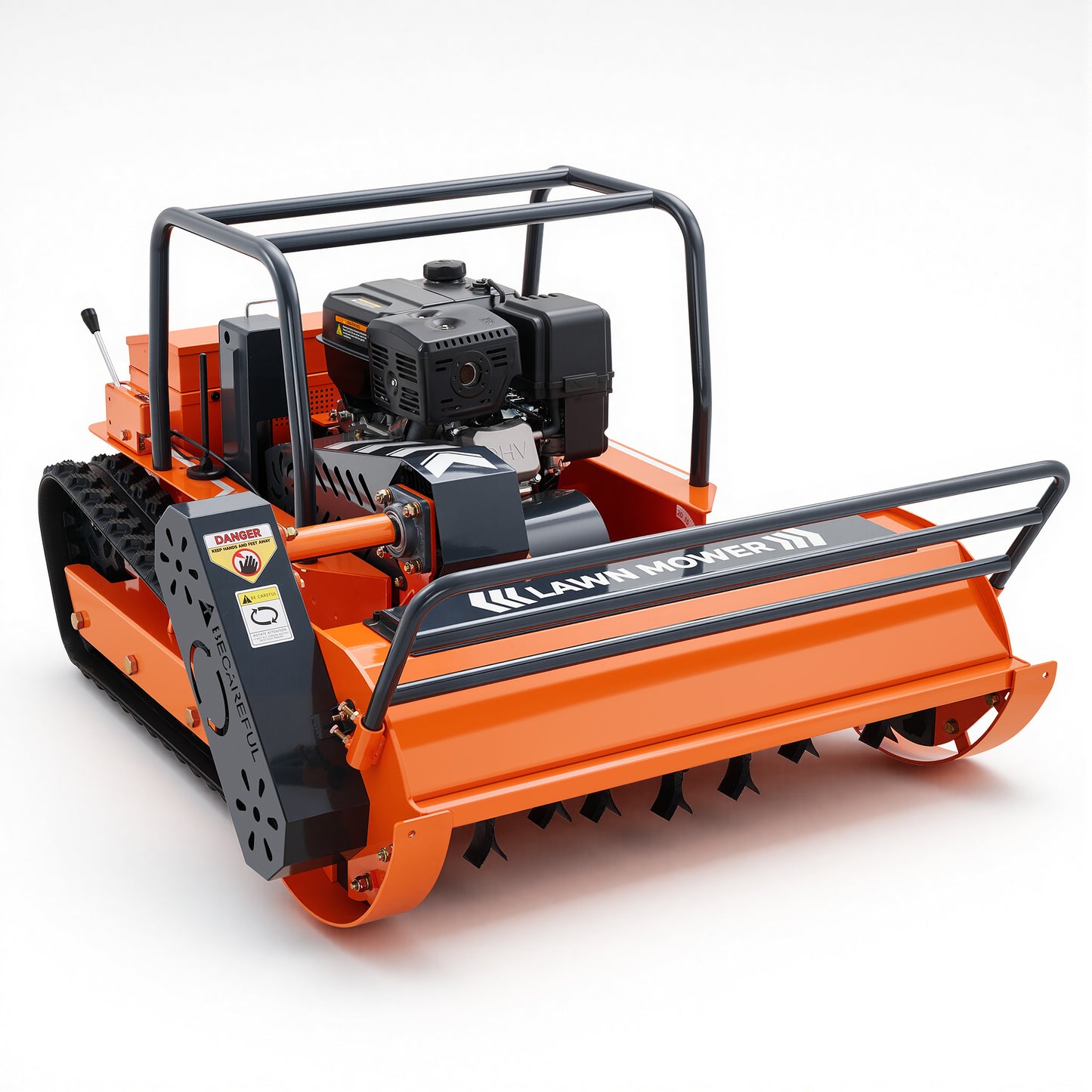 X120U | 47.2" Remote Control Lawn Mower, 13.6HP Hybrid Power, Electric Height Adjustment, 45°Slope Climbing