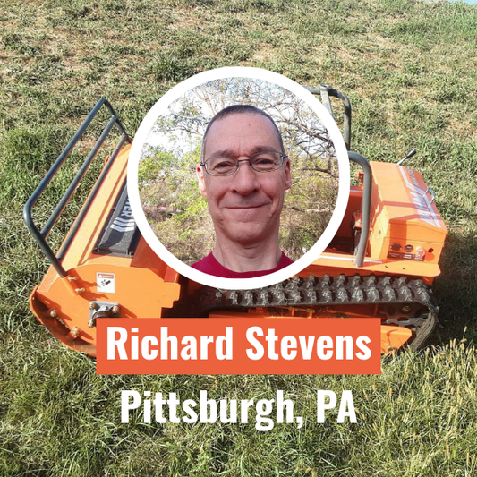 Remote Control Lawn Mower in Pittsburgh, Pennsylvania | Demo Room Host - Richard Stevens