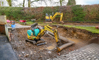 Mini excavator size chart
