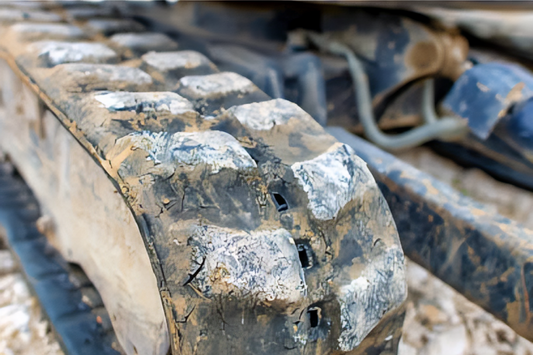 how to change mini excavator tracks