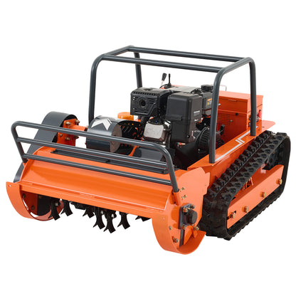 X80 | 31.5" Remote Control Lawn Mower, 13.6HP Hybrid Power, Adjustable Height, 45°Slope Climbing