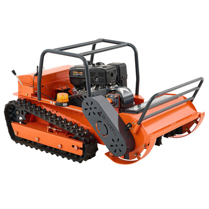X80 | 31.5" Remote Control Lawn Mower, 13.6HP Hybrid Power, Adjustable Height, 45°Slope Climbing