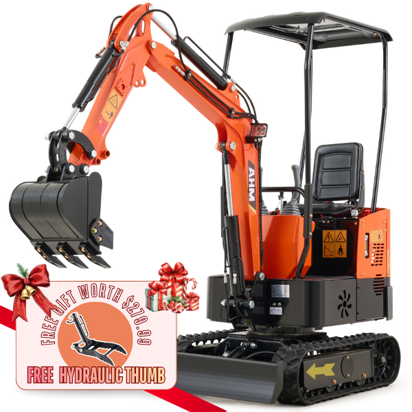 NW-A1 | 13.5 HP B&S Engine Mini Excavator with 6 Attachments