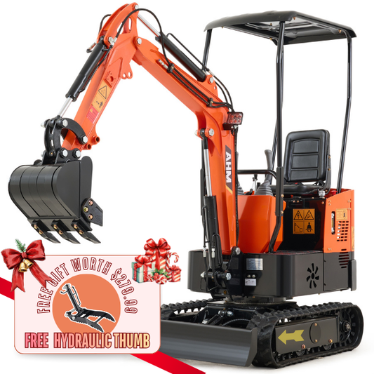 NW-A1 | 13.5 HP B&S Engine Mini Excavator with 6 Attachments