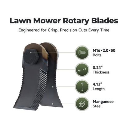 Remote Control Lawn Mower Replacement Blades, 24 Sets