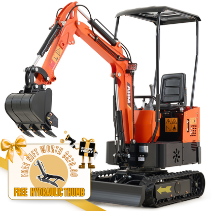 AX-12B | 13.5 HP B&S Engine Mini Excavator