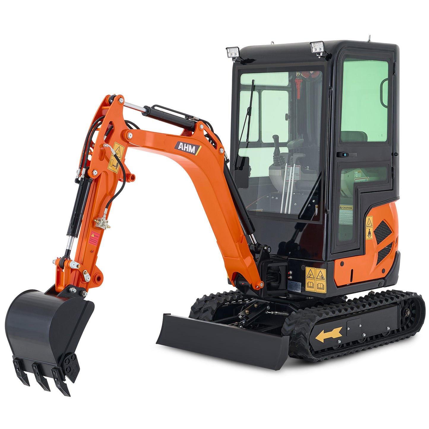 AX-17J | 23 HP B&S Engine 1.6 Ton Mini Excavator with Swing Boom & Enclosed Cab