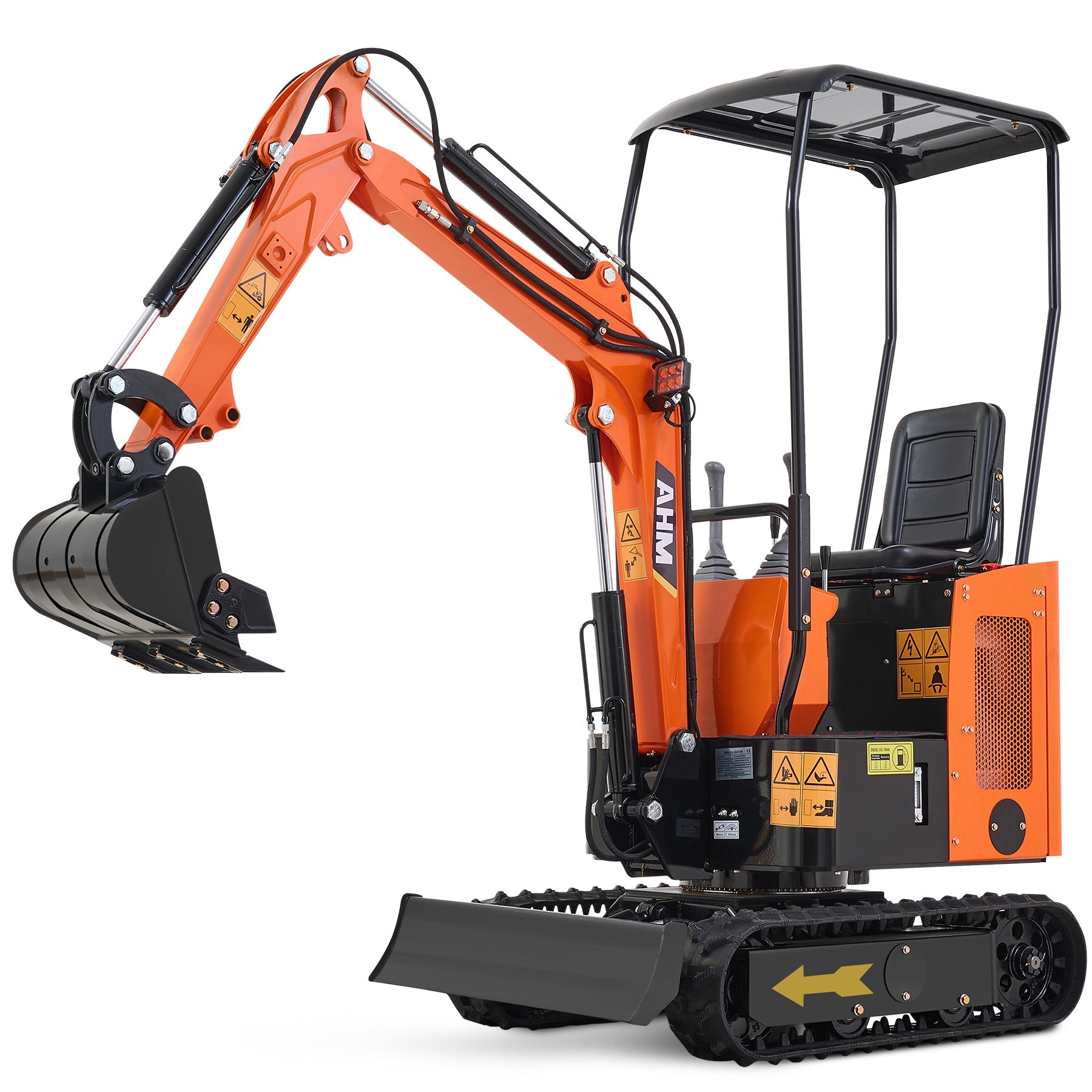 13.8 hp Mini Excavator 1 Ton Mini Crawler Excavator with All-Terrain Tracks