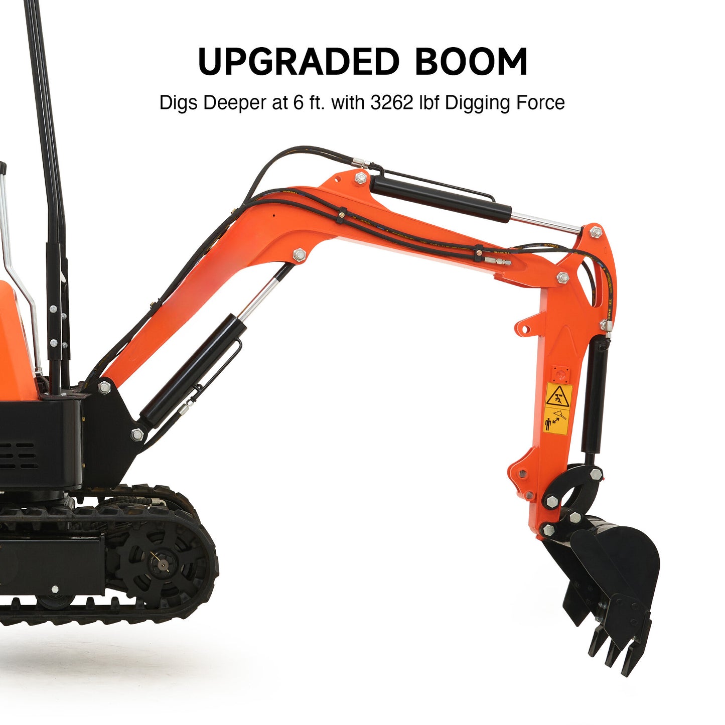 23 hp Mini Excavator 1 Ton Mini Digger with 3262lbf  14.5KN Digging Force