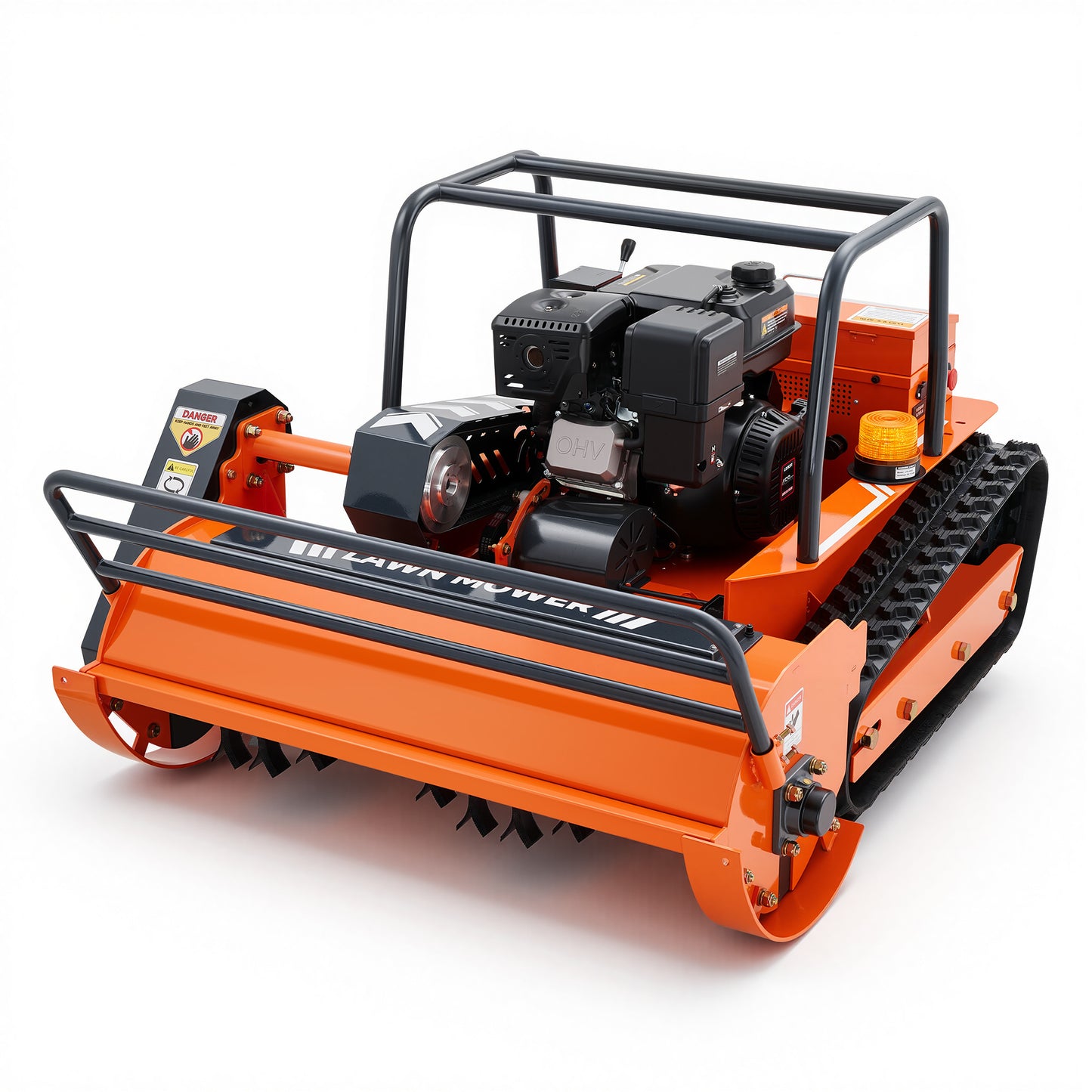 X120U | 47.2" Remote Control Lawn Mower, 13.6HP Hybrid Power, Electric Height Adjustment, 45°Slope Climbing