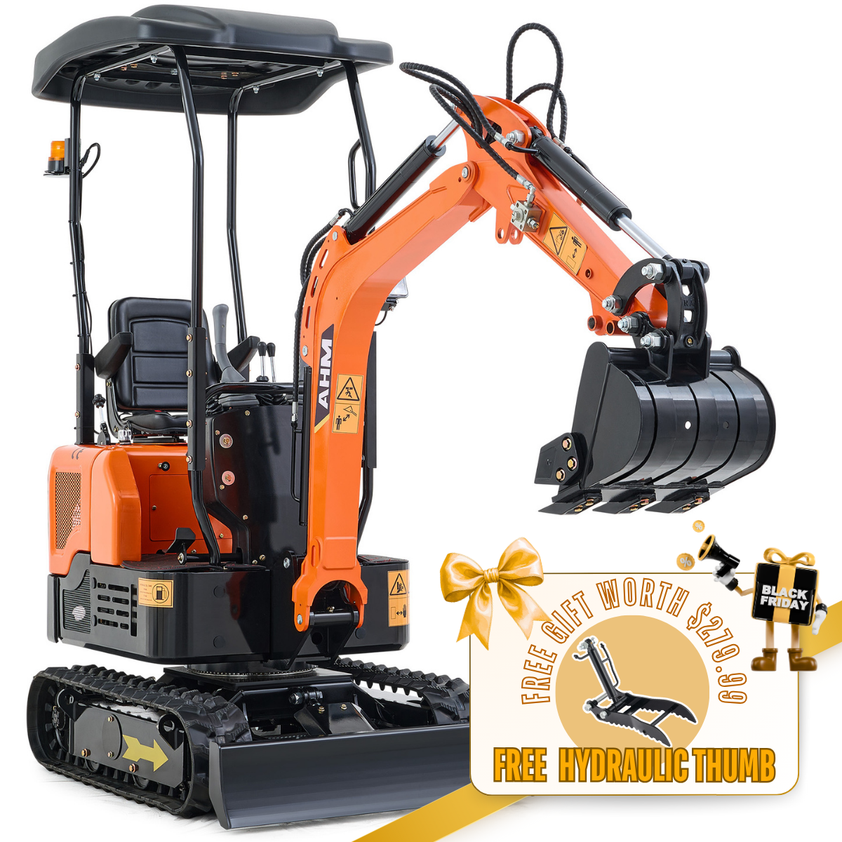 AX-12 | 13.5 HP B&S Engine Mini Excavator