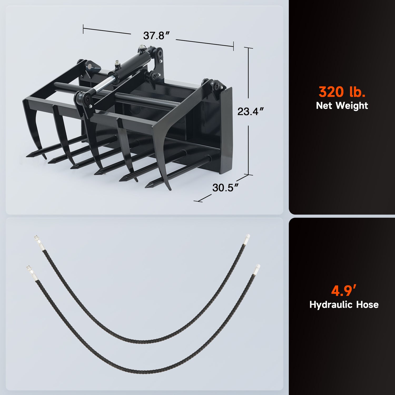 This mini skid steer attachment design is for rapid attachment and detachment