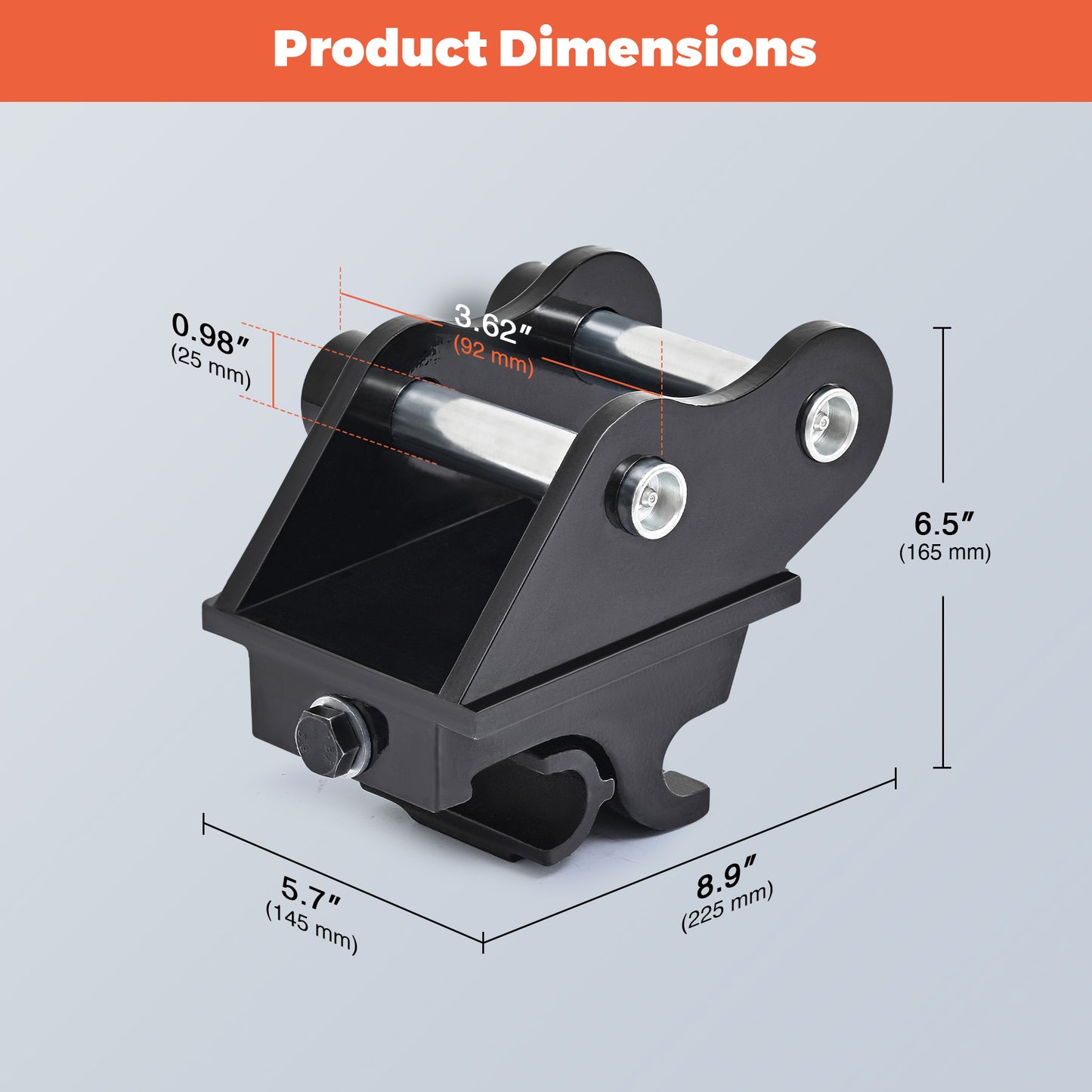 AHM Mini Excavator Quick Change Connection for Fast and Easy Attachments Change