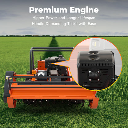 X120 | 47.2" Remote Control Lawn Mower, 13.6HP Hybrid Power, Adjustable Height, 45°Slope Climbing