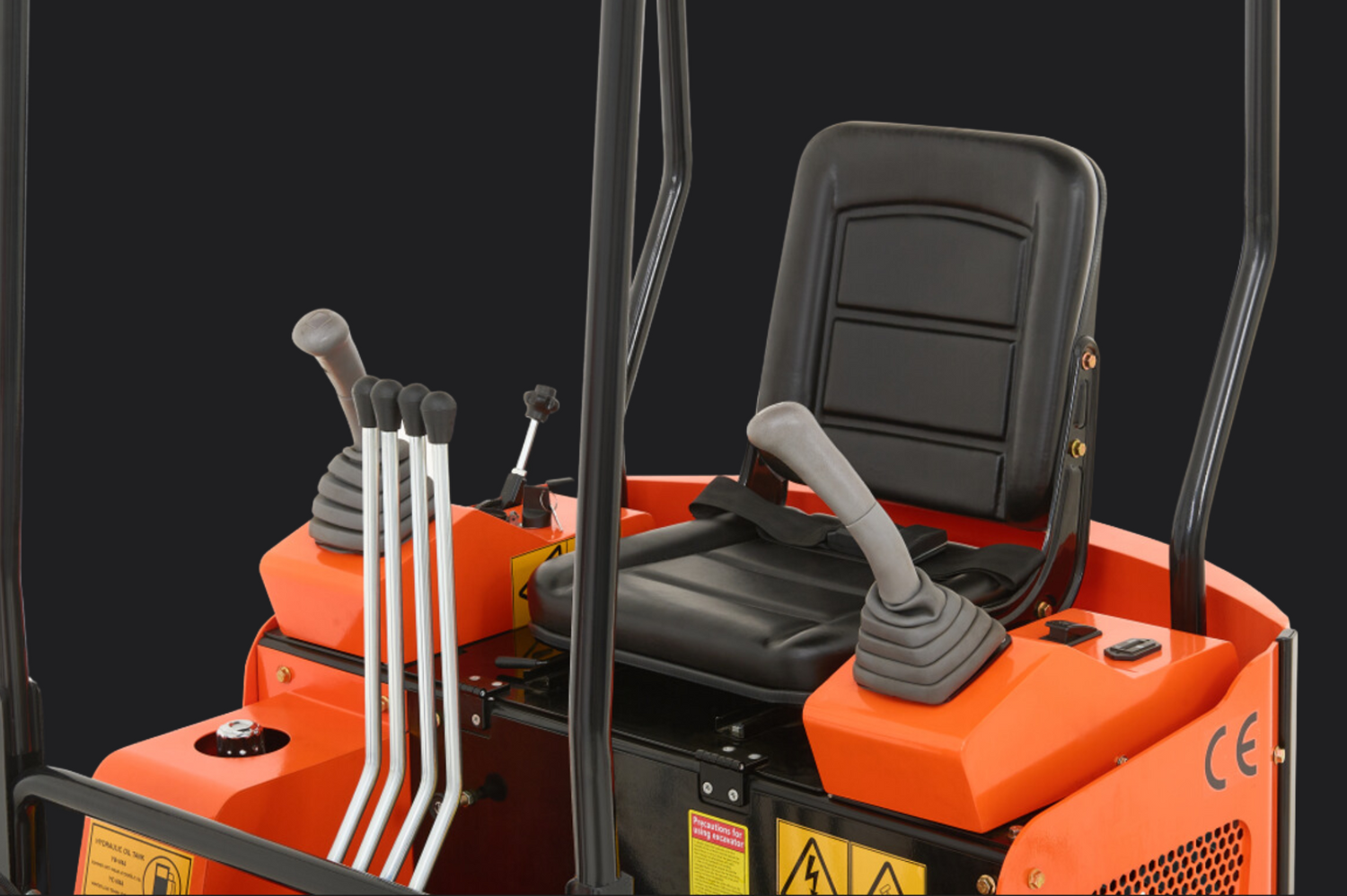 AHM small excavator keeps you comfortable all day long