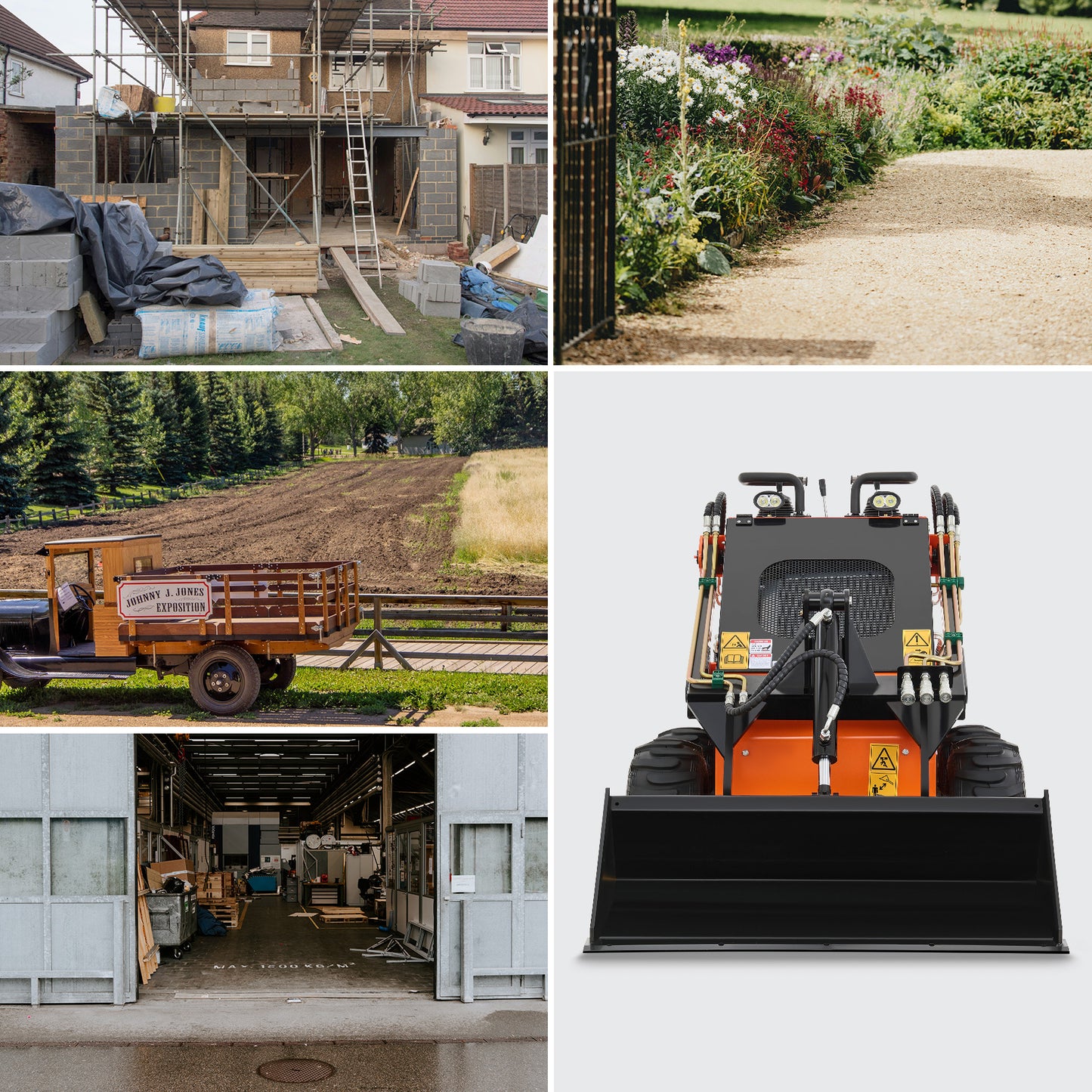 23HP Mini Skid Steer B&S Engine ideal choice for farms, gardens, warehouses, and diverse work environments.