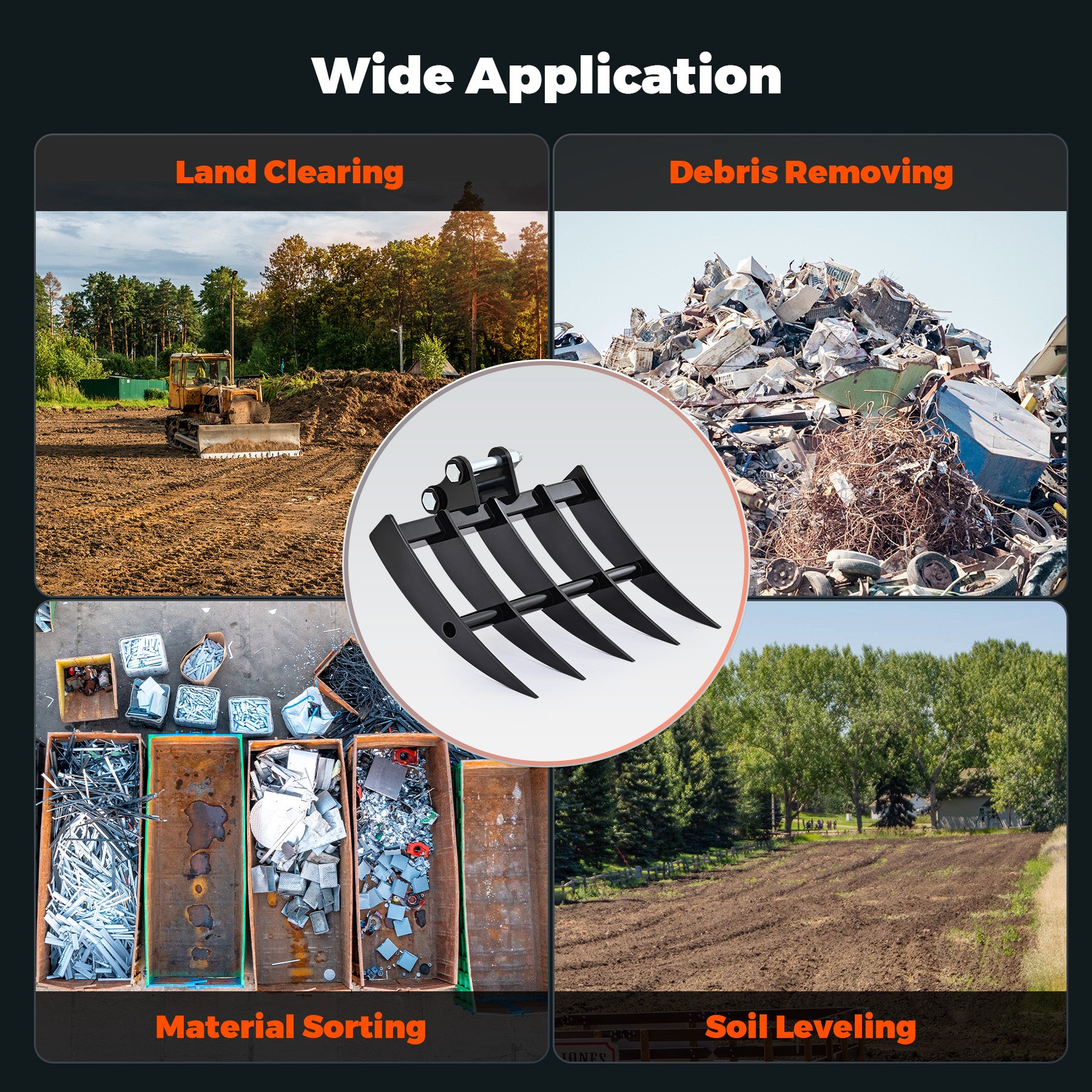Clearing Rakes For Excavators 19.3