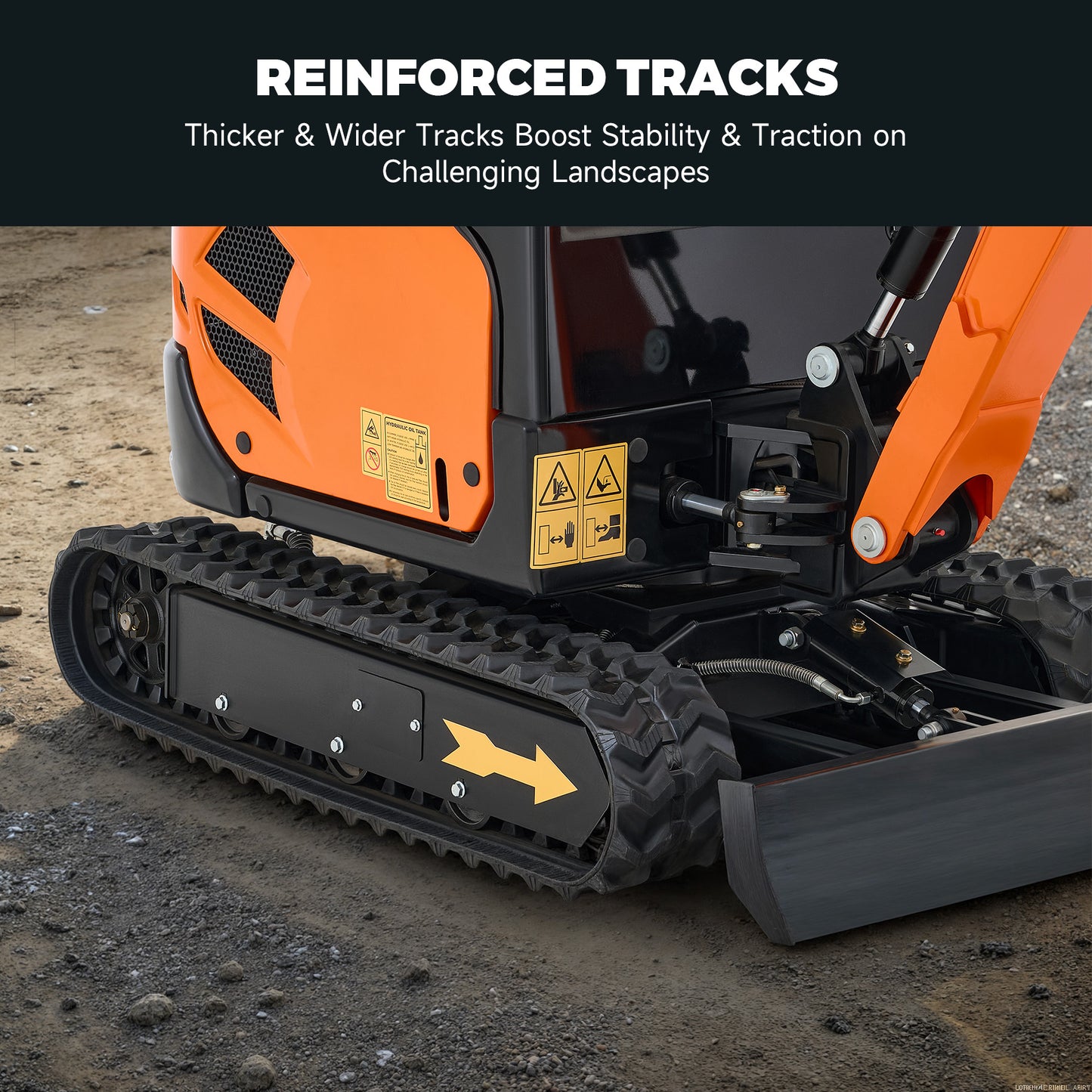 AX-17J | 23 HP B&S Engine 1.6 Ton Mini Excavator with Swing Boom & Enclosed Cab