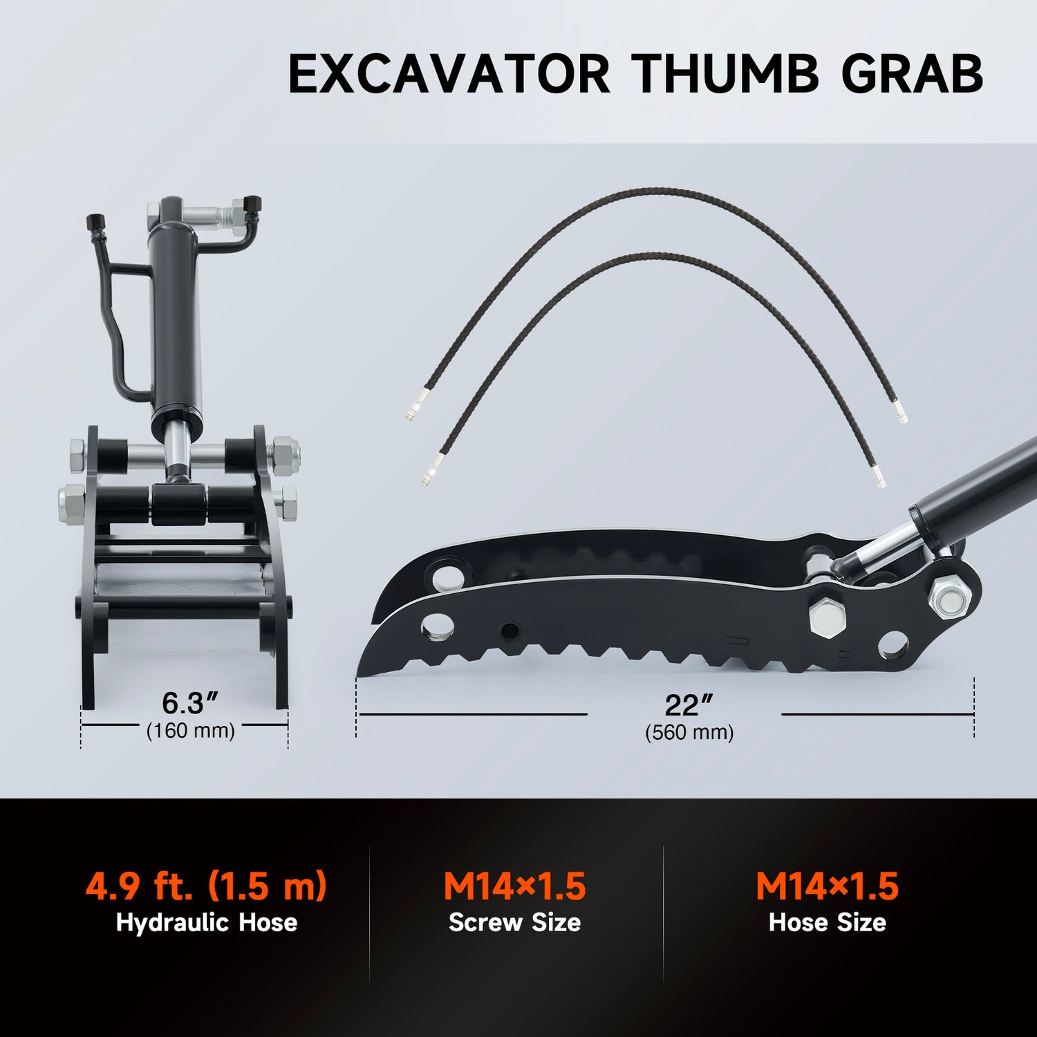 non-slip serrated edges ensure enhanced gripping