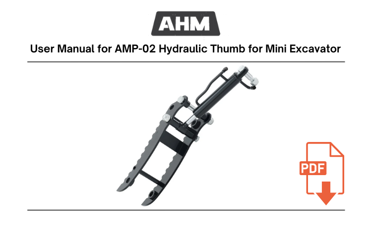 AMP-02 Hydraulic Thumb for Mini Excavator