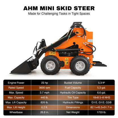 23HP Mini Skid Steer B&S Engine spec