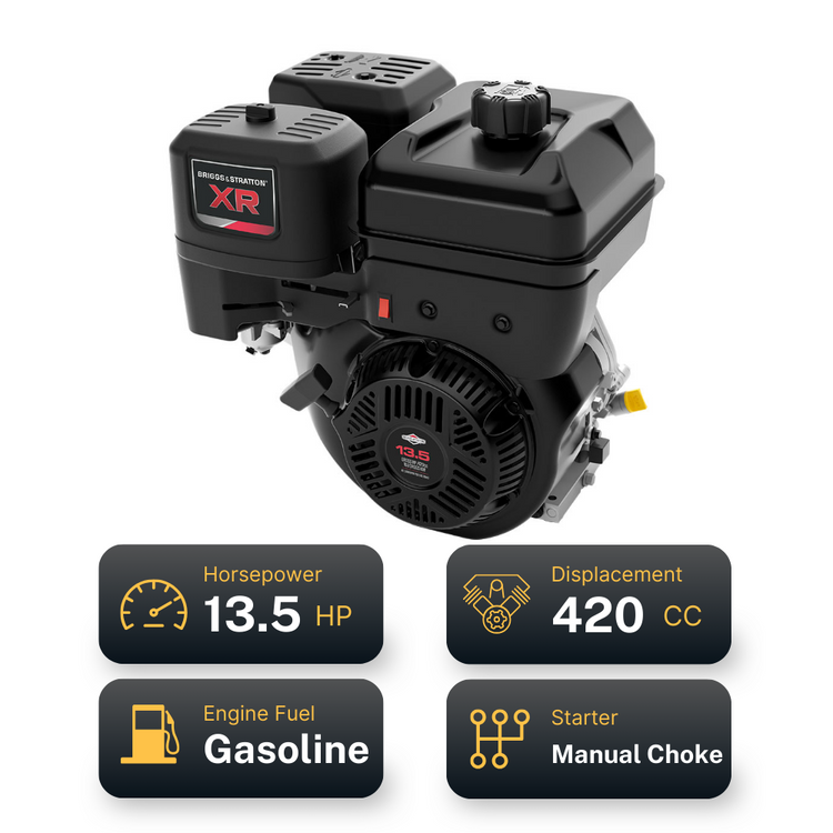 13.5HP Briggs & Stratton Mini Excavator with 6 Attachments – AHM